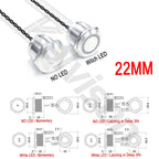 IP68 Piezo Switch 12/16/19/22/30mm Latching Waterproof Metal Touch Switch Stainless Steel Momentary Piezoelectric Ceramic Switch