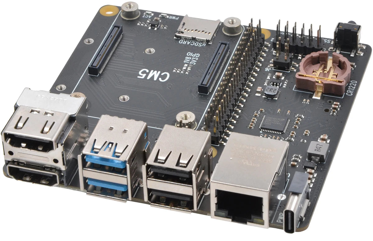 Raspberry Pi CM5 IO board NAS 2xNVMe dual Ethernet X1500