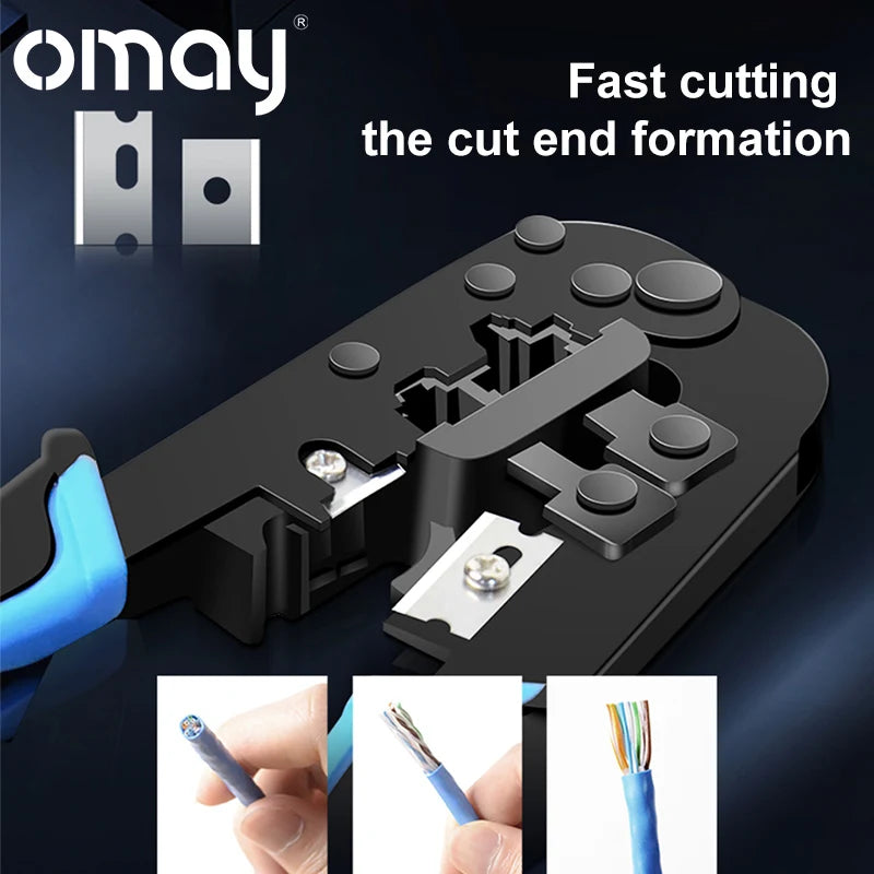 RJ45 Crimper RJ11  Tool Ethernet Network LAN Cable  Cutter Stripper Plier for 6P 8P RJ11 RJ12 Network Plier