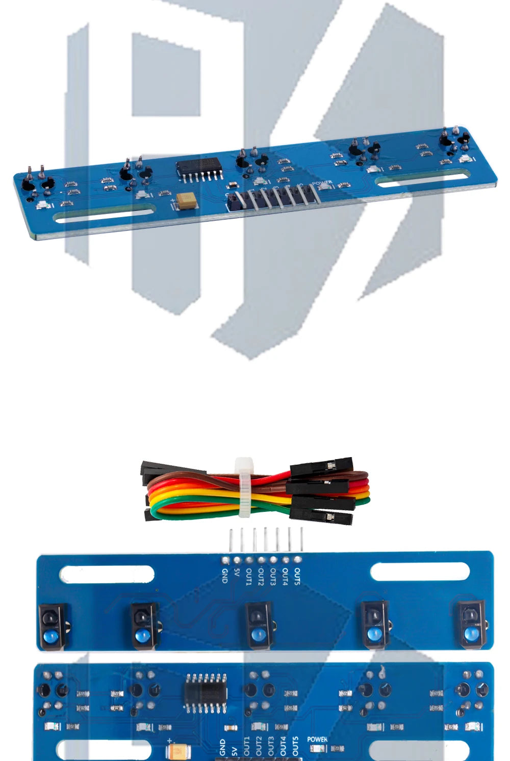 TCRT5000 3/5-Channel Photoelectric IR Detector Module: for Arduino-Compatible for Line Tracking & Obstacle Avoidance