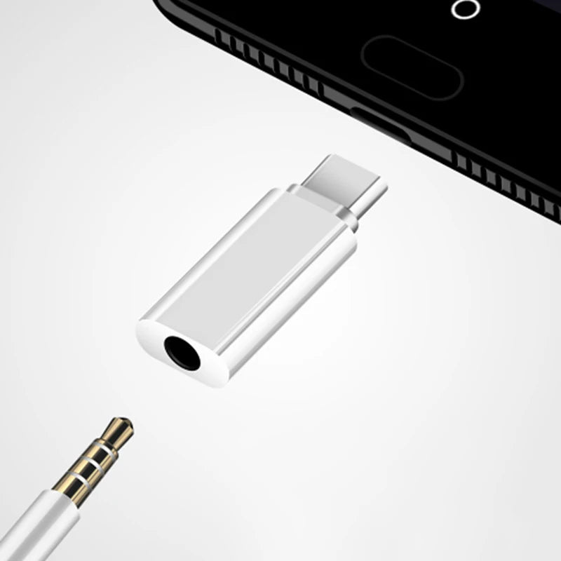 3.5mm Female to Type C Male Adapter For Xiaomi Huawei POCO Wired Headset Converter OTG USBC to 3.5mm Earphone Audio AUX Adapter