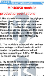 6-Axis MPU6050/MPU9250 Accelerometer and Gyroscope Sensor Module with Serial TTL and I2C Interfaces – Tilt and Motion Detection