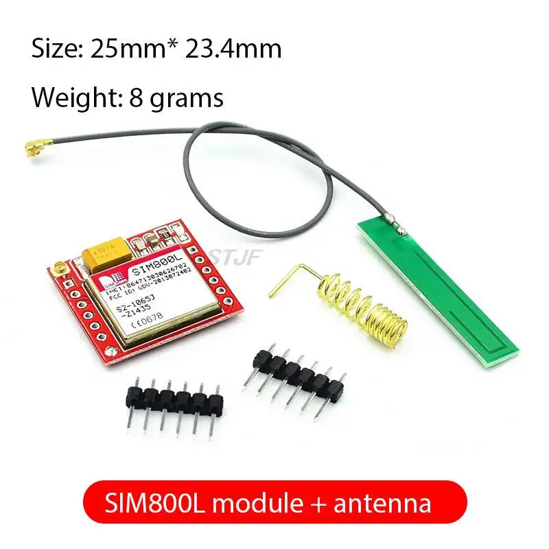 Smallest SIM800L GPRS GSM Module Kit MicroSIM Card Core BOard Quad-band TTL Serial Port with the antenna