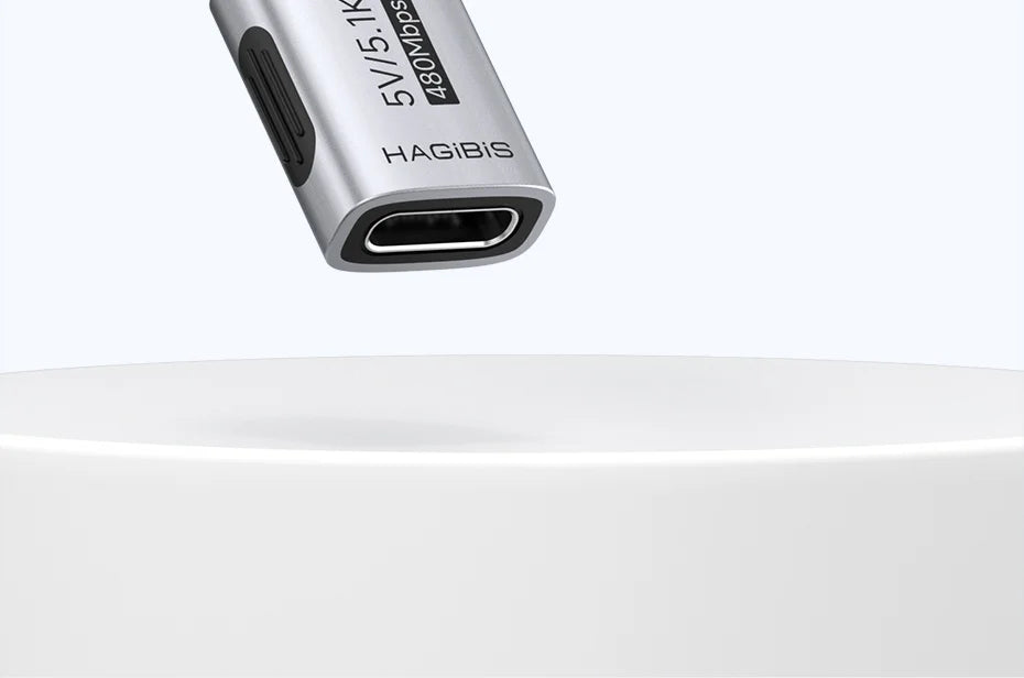 Hagibis 5.1k Pull-down Resistor Charging Adapter USB C Male to Female for Shaver Hair Trimmer Headphone Fan Electric Screwdriver