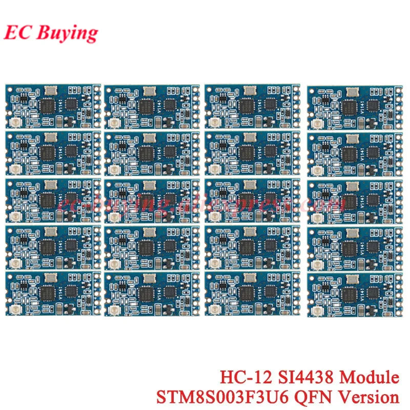 20Pcs/1pc HC-12 433Mhz SI4438 SI4463 Wireless Serial Port Module 1000m UART 3.3V/5V TTL Level With Antenna Bluetooth-compatible