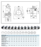 GX20 Metal Aviation Connector 2 3 4 5 6 7 8 9 10 12 14 15 Pin Male Female Plug Socket Panel Mount Flange Circular Cable Joint