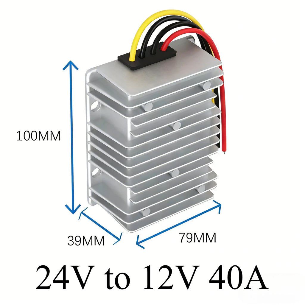 24V to 12V 60A-3A 24 Volt to 12 Volt Buck Voltage Regulator Step Down Power Converter DC Converter Buck Module for Cars Solar