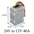 24V to 12V 60A-3A 24 Volt to 12 Volt Buck Voltage Regulator Step Down Power Converter DC Converter Buck Module for Cars Solar