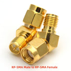 100PCS/Lot Wholesale SMA Male to SMA Female Adapter 135 Degree 45 Bevel Connector RP-SMA to RP SMA for WIFI Race Goggle Antenna