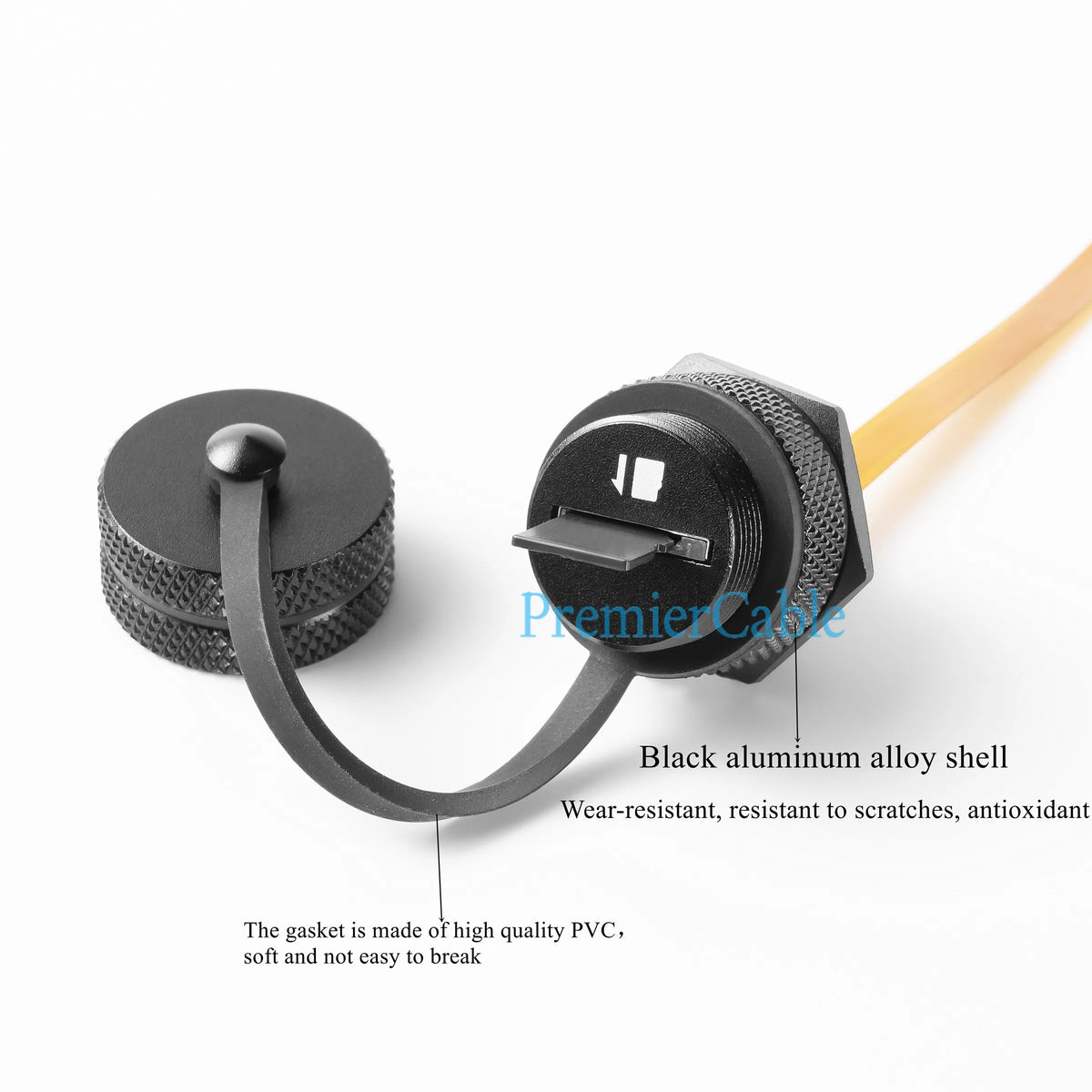 Outdoor IP67 Micro SD(TF) Card Extension Cable Panel Mount TF Card Flex Extender FPC IP67 Waterproof Cable For Cabinet Chassis