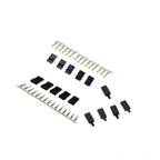 5/10 Pairs Jr Futaba Servo Receiver Connector Plug with Lock and Male Female Gold Plated Terminals Crimp Pin Kit for RC Battery