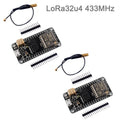 2Sets LoRa32u4 RA02 RA-02 433MHz Lora Module Development Board IOT with Antenna, Long Range 1KM LiPo SX1278 DIY0031