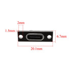 1/2/3/5/6/10Pcs Type-C USB Jack Socket With Fixing Plate 2Pin 4Pin 6Pin Type C Female Welding Connector Charging Port