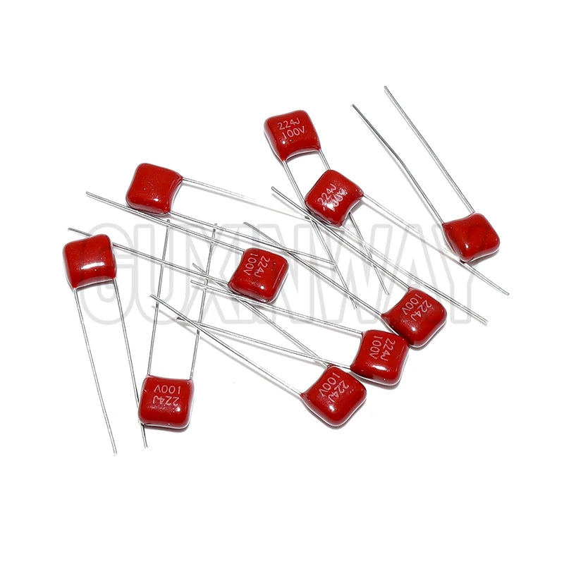 10PCS 100V CBB Polypropylene Film Capacitor 104 223 103 393 473 333 154 224 334 474 10nF 22nF 33nF 39nF 47nF 100nF 220nF 470nF