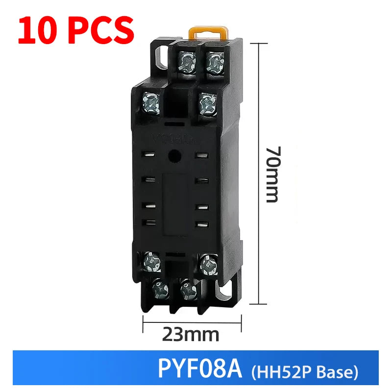 10pcs Small Intermediate Relay AC 220V DC C24 HH52P HH53P HH62P HH63P LED  General Mini Electromagnetic Relay Wholesale