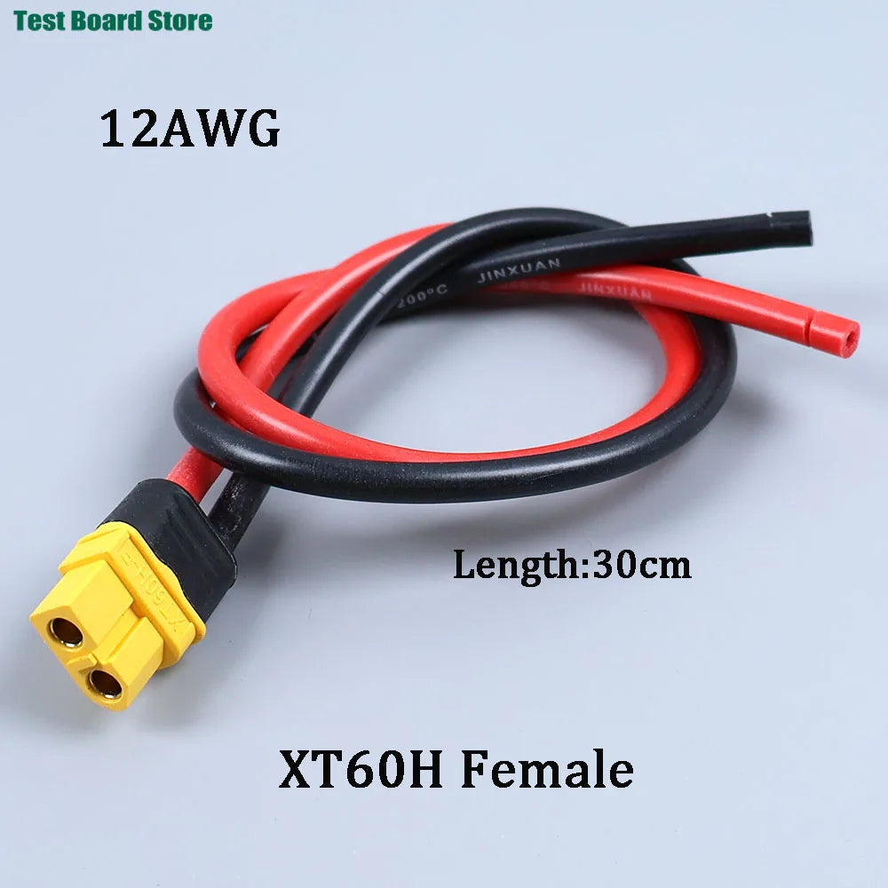 XT60 Male Female Conversion Plug Connection Cable With 12AWG Silicone Extension Lead Wire for RC Lipo Battery FPV Drone