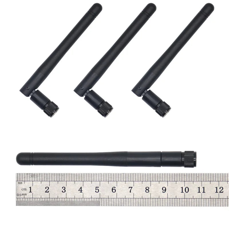1Pcs 2.4G WiFi Antenna 3dBi Foldable Antena 2.4GHz SMA Male for Wireless Router + PCI U.FL IPX to SMA Female 1.13 Pigtail Cable