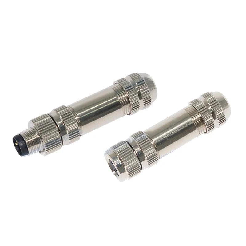 M8 Sensor Connector Waterproof Male&Female Plug Straight Angle Screw Threaded Coupling 3pin 4pin 5pin 6pin 8pin