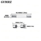 5PCS 5*20mm 6*30mm Glass Fuse Holder Screw Type 5X20mm with 22AWG Wire Cable 250V 5X20MM Glass Fuse Tube Fuse Casing