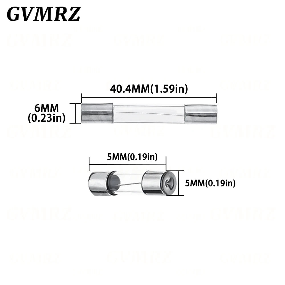 5PCS 5*20mm 6*30mm Glass Fuse Holder Screw Type 5X20mm with 22AWG Wire Cable 250V 5X20MM Glass Fuse Tube Fuse Casing