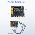 DC12‑24V ZK‑TB22 Audio Amplifier Module 75W+75W+145W+145W 2.2 Channel Bluetooth AUX USB PC Input Treble Bass Adjust