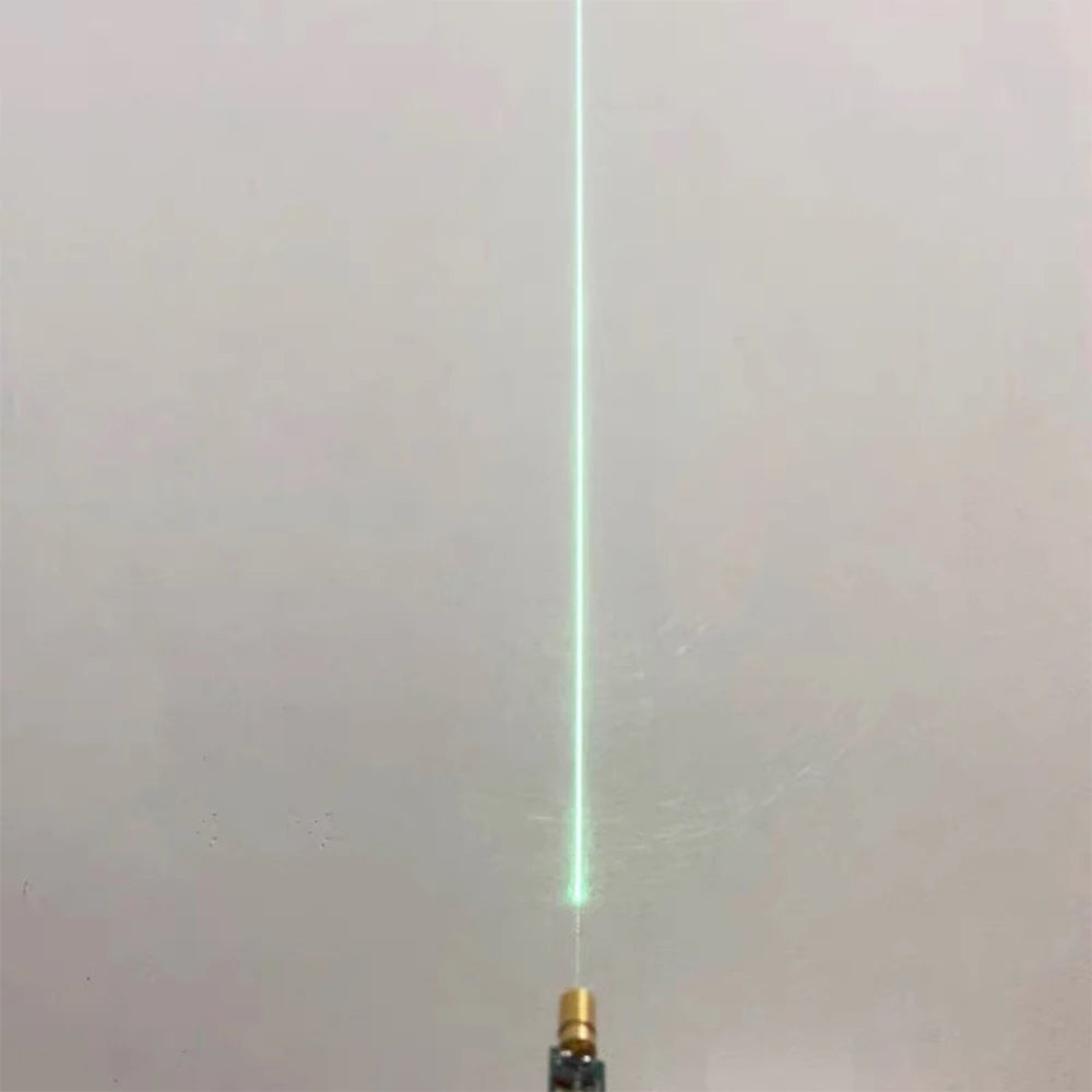 6mm 10mW Green Small Laser Head Module Dot/Line/Cross 3V-5V Adjustable Focal Length 520nm Laser Diode Head Industrial Class