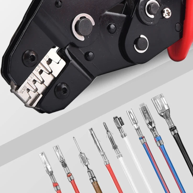 SN-2549 Ratcheting Crimper Tool for Dupont/PH2.0/XH2.54/VH3.96 Terminals, Wire Crimping Pliers Electrical Connector Clamp