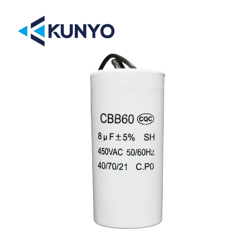 1PCS CBB60 450V Starting Capacitor Motor Run Capacitors 4UF-60UF 4 Pin with Screws for Electric Motor/washing Machine 10uf 20uf