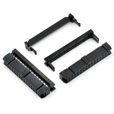10PCS FC-6/8/10/12/14/16/18/20/30/40/50/64 PIN Female Header IDC Socket Connector 2.54MM Pitch FOR 1.27MM Ribbon Cable Connector