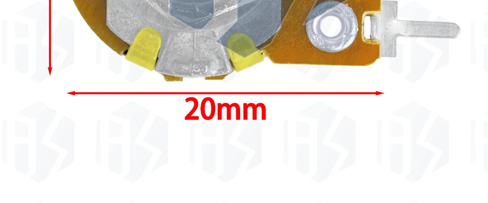 5PCS WH148 1K 5K 10K 20K 50K 100K 500K Ohm 15mm 3 Pin Linear Taper Rotary Potentiometer Resistor for Arduino with AG2 White Cap
