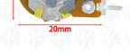 5PCS WH148 1K 5K 10K 20K 50K 100K 500K Ohm 15mm 3 Pin Linear Taper Rotary Potentiometer Resistor for Arduino with AG2 White Cap