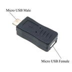 New Mini USB to Micro USB Adapter Plug 90 Degree Left&Right Angle Micro USB Male to Mini USB Female Type B Connector
