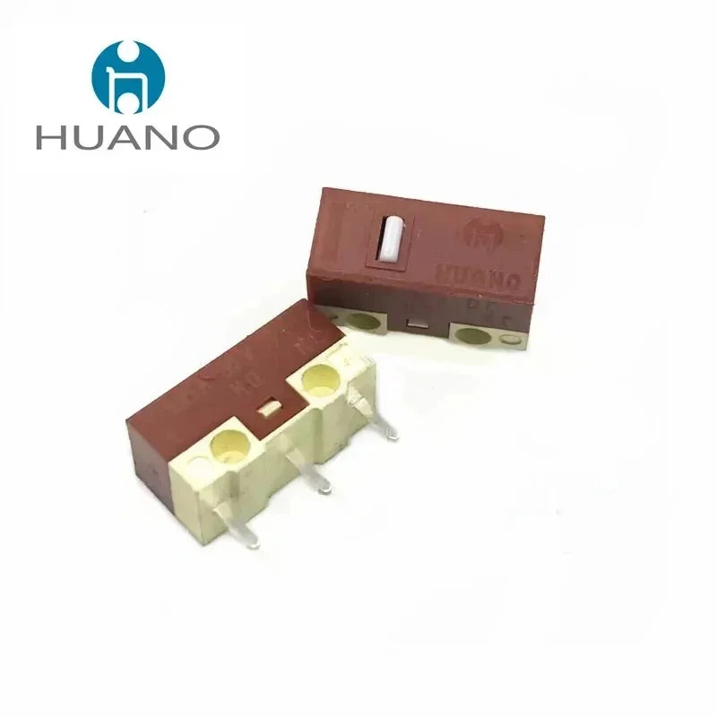 1Pcs New Original HUANO Silent Micro Switch 20 Millions Click Lifetime Computer Mouse Mute Micro Switches 3Pin