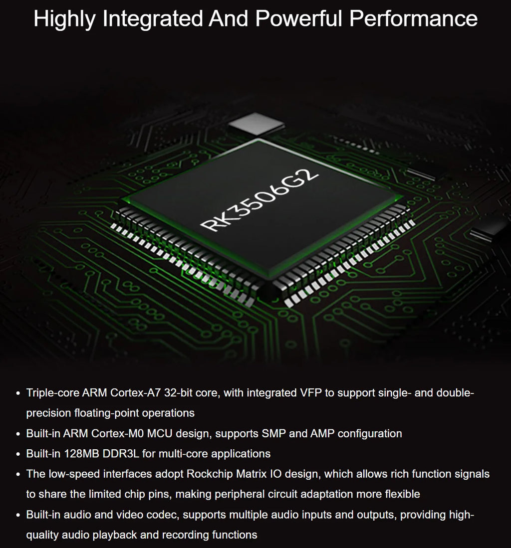 Luckfox Lyra RK3506G2 Linux Micro Development Board, Integrates Tripe-core ARM Cortex-A7 and ARM Cortex-M0 Processors