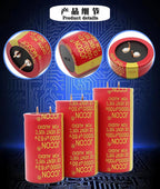 1pcs 50v 10000uf 63v10000uf 80v 10000uf JCCON Copper Pin Capacitors Audio Amplifier Filters Aluminum Electrolytic Capacitors Red