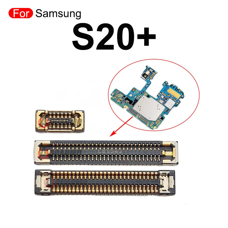 2Pcs For Samsung Galaxy S20 Plus S20+ LCD FPC Plug Main Board PCB Connector Mainboard Flex Connector WIFI Signal Antenna Repair