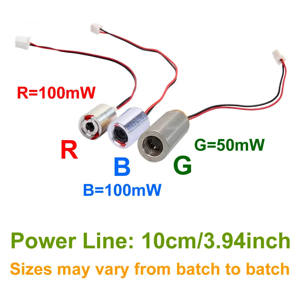 Red-100mW Blue-100mW Green-50mW RGB Laser Light Module Diode Circuit For DPSS Projecter Sight Lamp Disco Show Stage Lights Parts