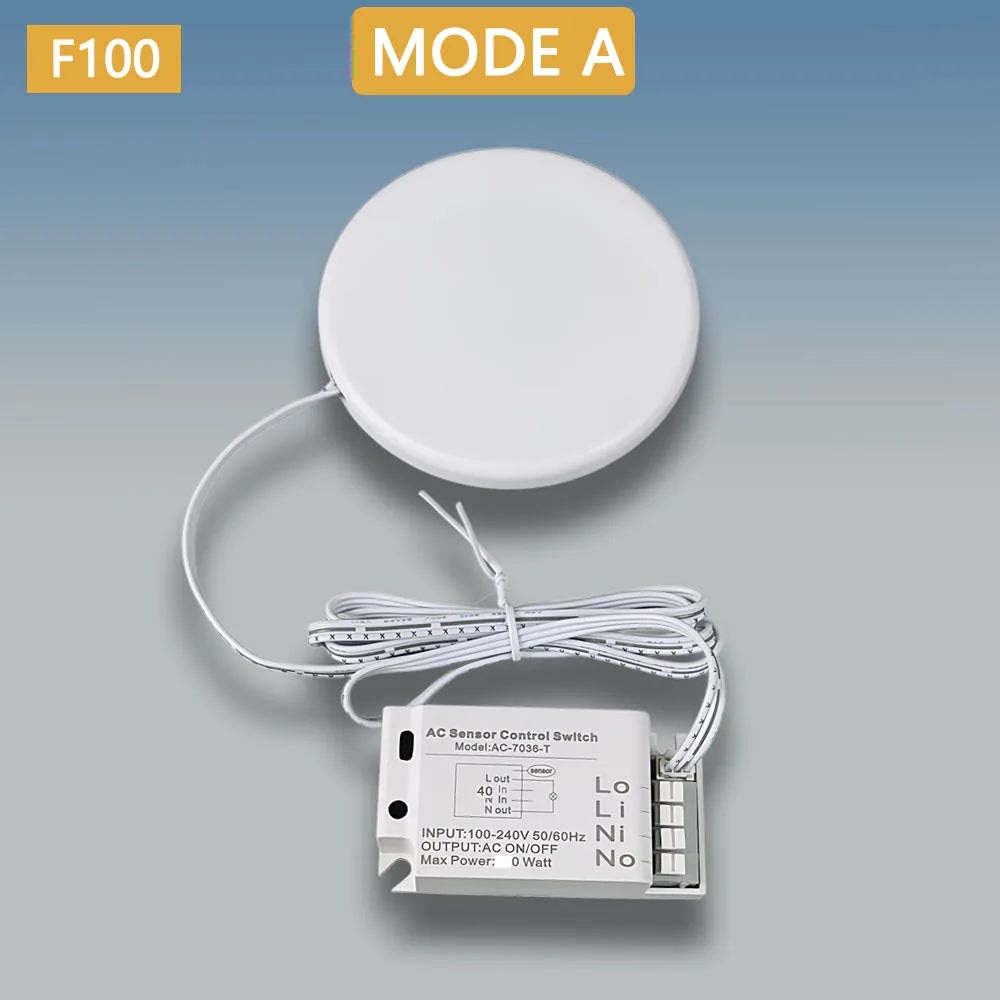 Hidden Touch Switch Penetrates 5cm Wood 400W AC110-220V for Cabinet Light Fan Appliance Invisible Mount Sensor ON OFF Switch