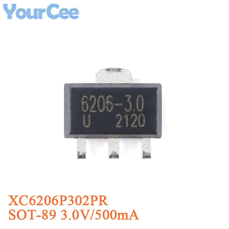 50pcs XC6206P332MR XC6206 XC6206P362MR XC6206P302MR XC6206P282MR XC6206P252MR XC6206P182MR SOT-23 Low Dropout Linear Regulator
