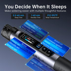 FNIRSI HS-03 Wireless Soldering Iron 10W Rechargeable Portable Soldering Iron 100-450℃ Adjustable Professional Soldering Kit
