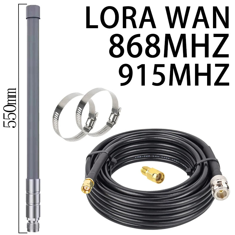 LORA 868MHZ 915MHZ Fiberglass Antenna For LoRaWAN Gateways, Helium Hotspots, Mining Equipment, And Meshitas Communication