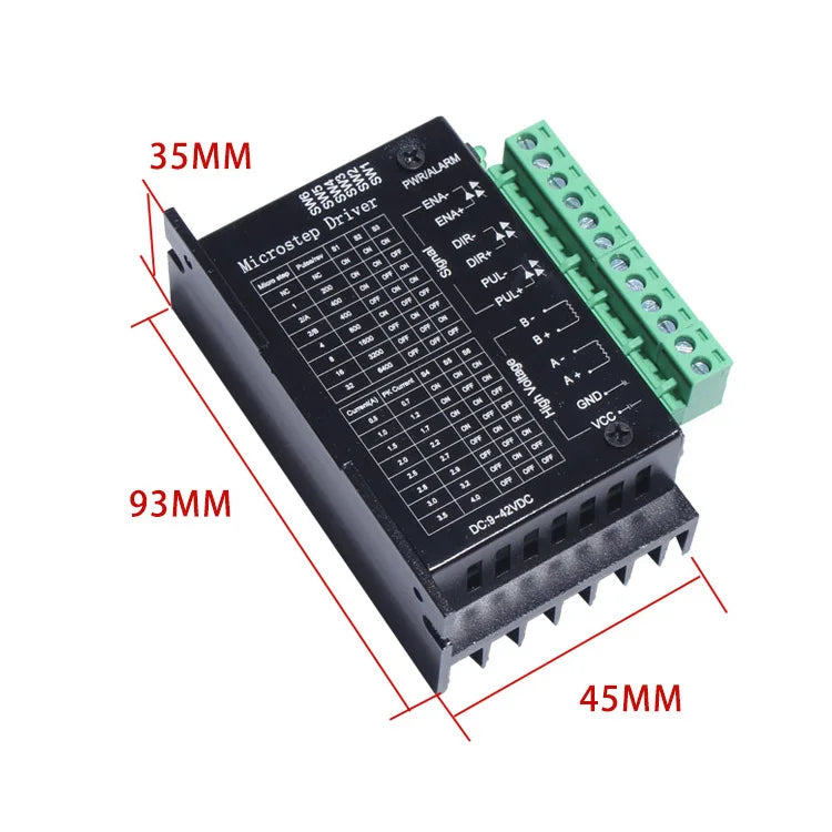 Stepper Motor Driver TB6600 Nema 23 Nema 34 42/57/86 Nema17 4A DC9-40V 1 axis Stepping Motor CNC Engraving Machine