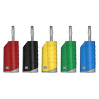 JZDZ 5pcs 4MM Safety Stackable Banana Plug High Quality Welding-free Connector for Multimeter DIY Assembly Tools J.10056