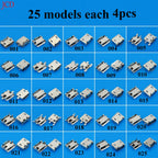 100models Micro USB Connector Mini Jack Socket Power Charging Port Replacement 5 Pin 5pin Tail For Samsung Huawei Lenovo ZTE HTC