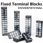 10PCS TB-1503/TB-1506 15A TB-2503/TB2506 600V 15A Dual Row Strip Screw Terminal Block wire Fixed Wiring Board connector