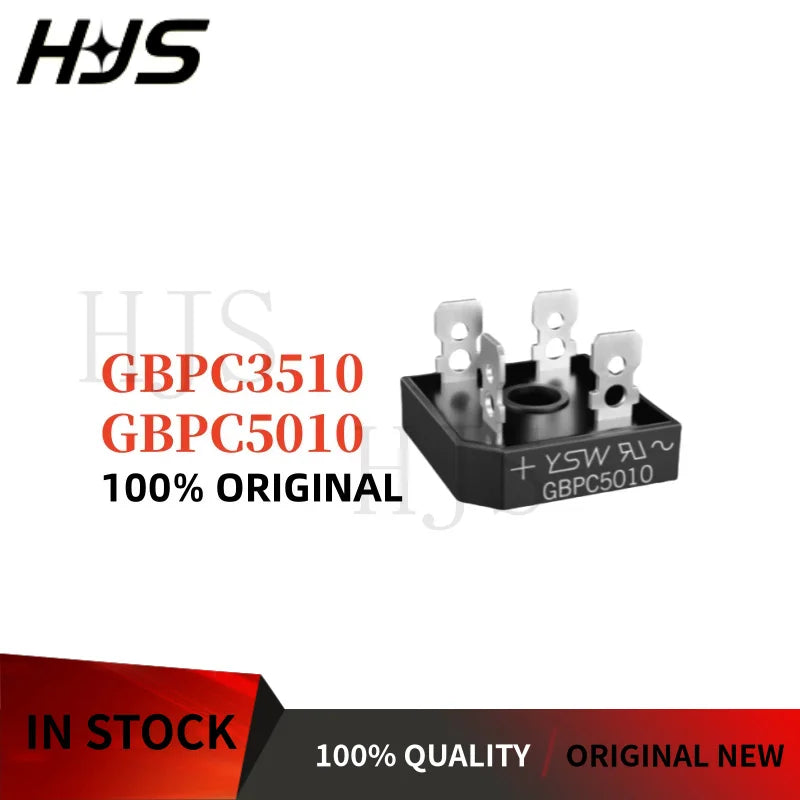 5PCS 100% Original Brand New and Quality  GBPC3510 35A 1200V  GBPC5010 50A 1000V  Bridge Rectifier Fast Shipping