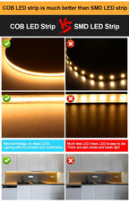 1M 5M 8M 10M 24V COB Led Strip Light Warm White Red Green Ice Blue Pink Golden Yellow Led Tape Adhesive Decor Lighting For Room