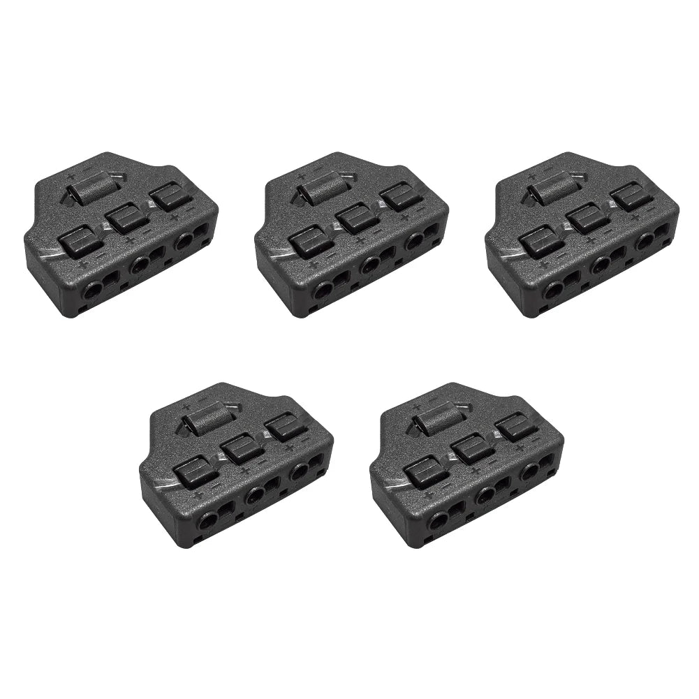 3/6 Ports Push-in Fast Quick Wire Connector Distribution Wiring Cable Splitter for LED Lighting Terminal Block