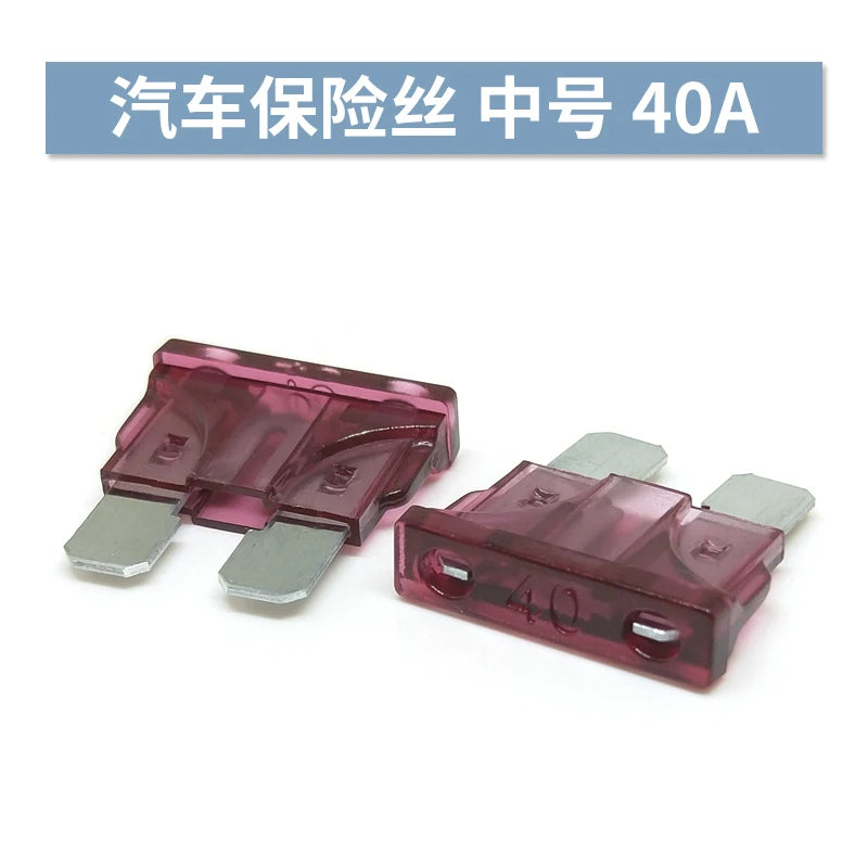 100-10 Pcs,miniature M2 Small Medium Car Fuses Automotive Blade Type Fuse 1a 2a 3a 5a 7.5a 10a 15a 20a 25a 30a 35a 40a 50a