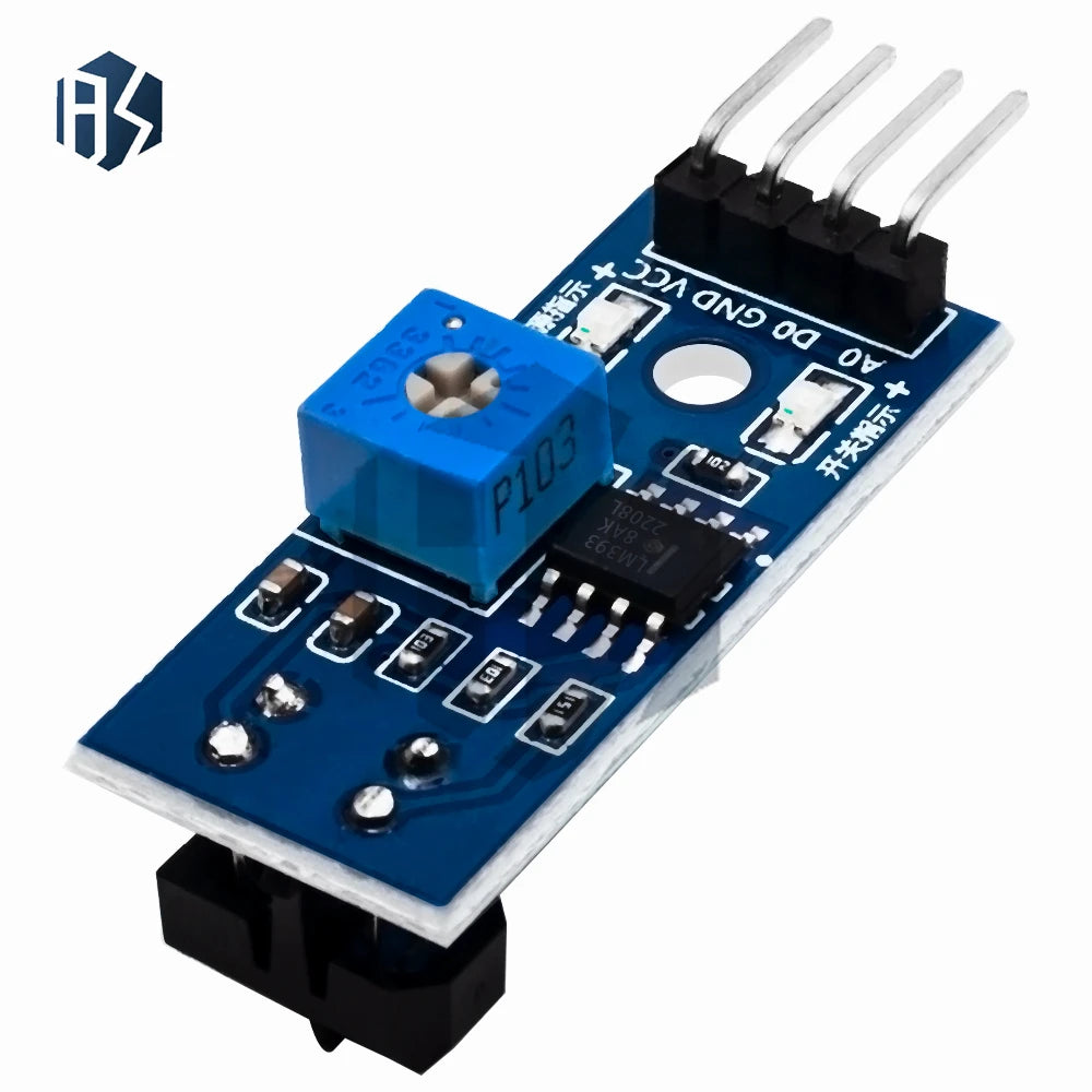 ‌TCRT5000 IR Reflective Sensor Module (3.3V-5V)  1-Channel Obstacle Avoidance & Line Tracking with Adjustable Sensor for arduino